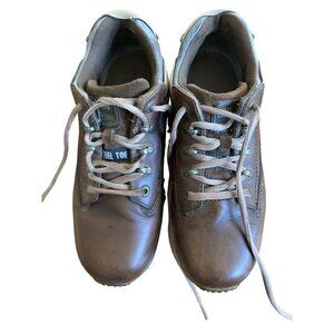 Caterpillar Brown Leather Steel Toe Mens Work Shoes Size 8